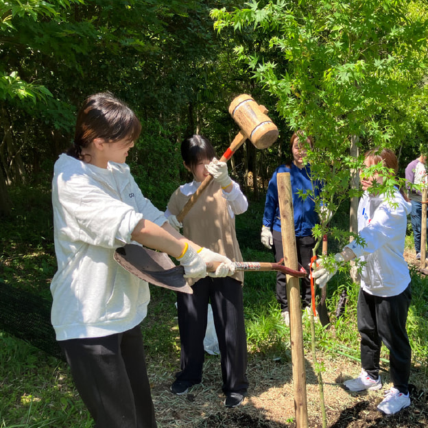 環境保全活動として、植樹活動を実施しました。