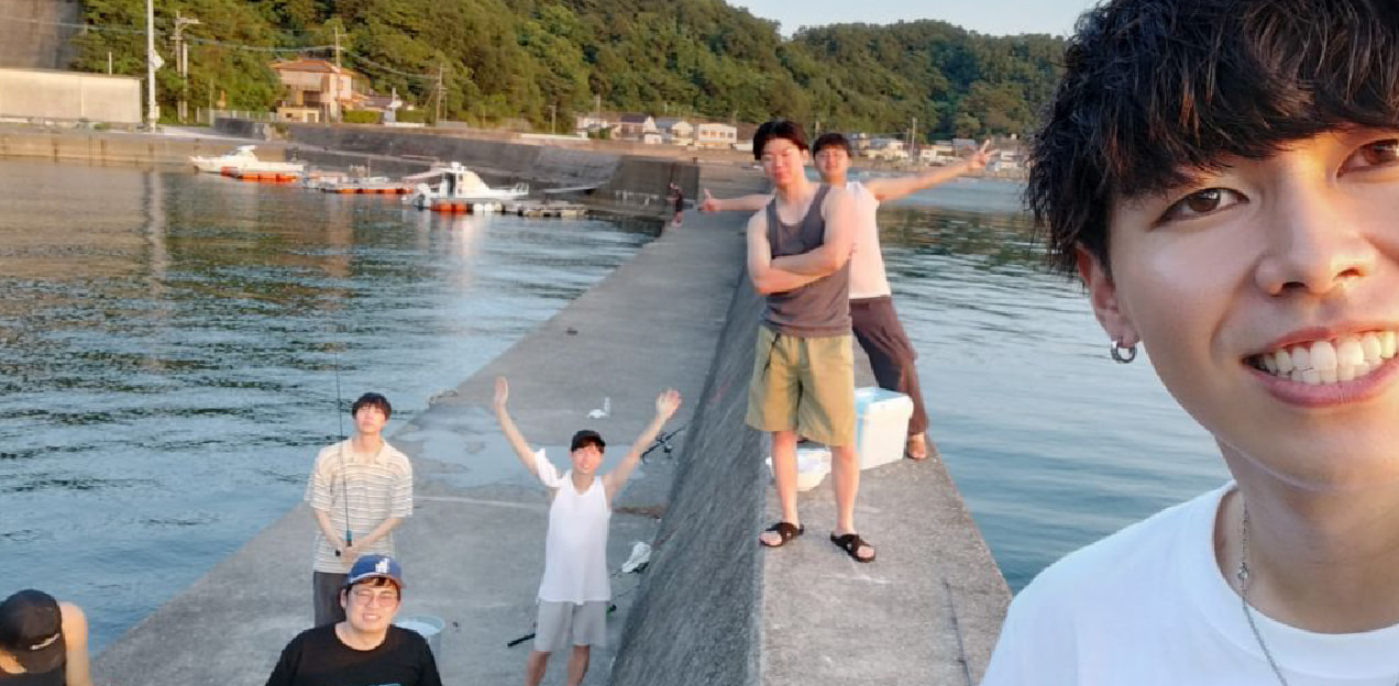 同期と釣りに行きました